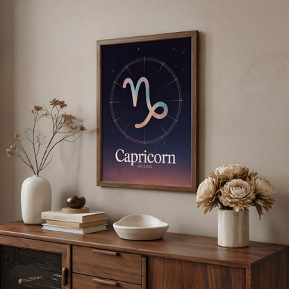 Capricorn Birth Wall Art