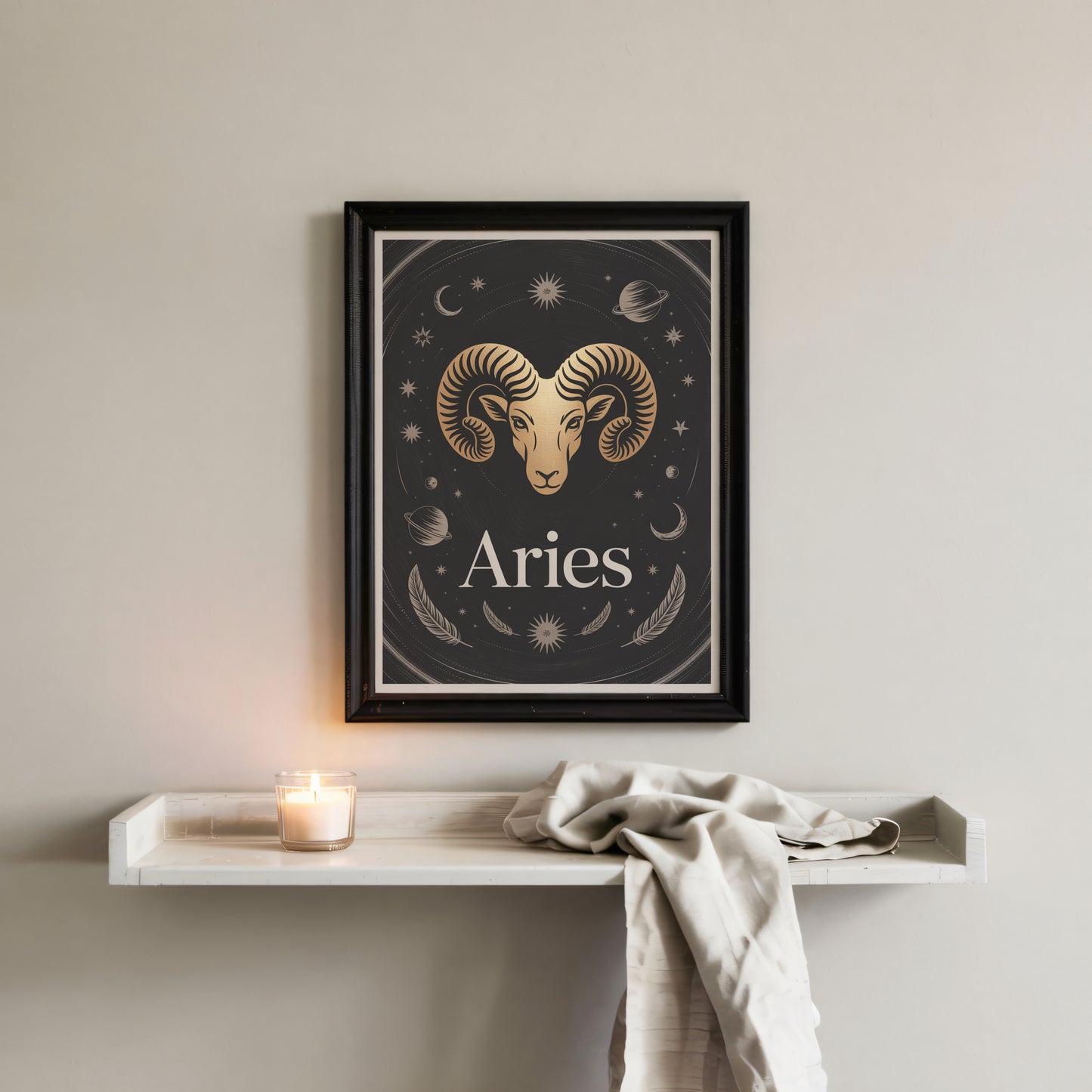 Aries Subtle Wall Art