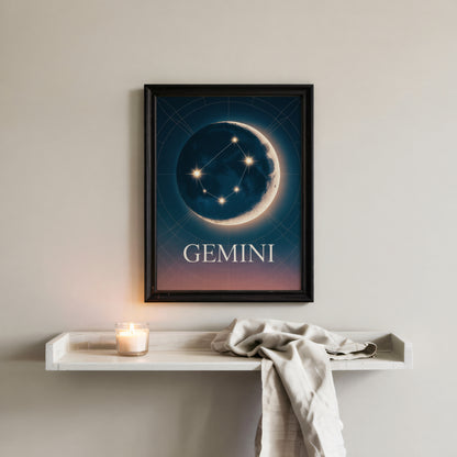 Gemini Celestial Wall Art