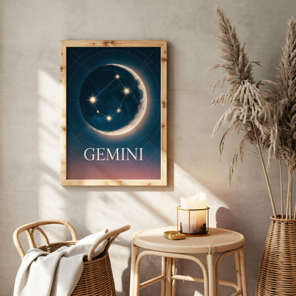 Gemini Celestial Wall Art
