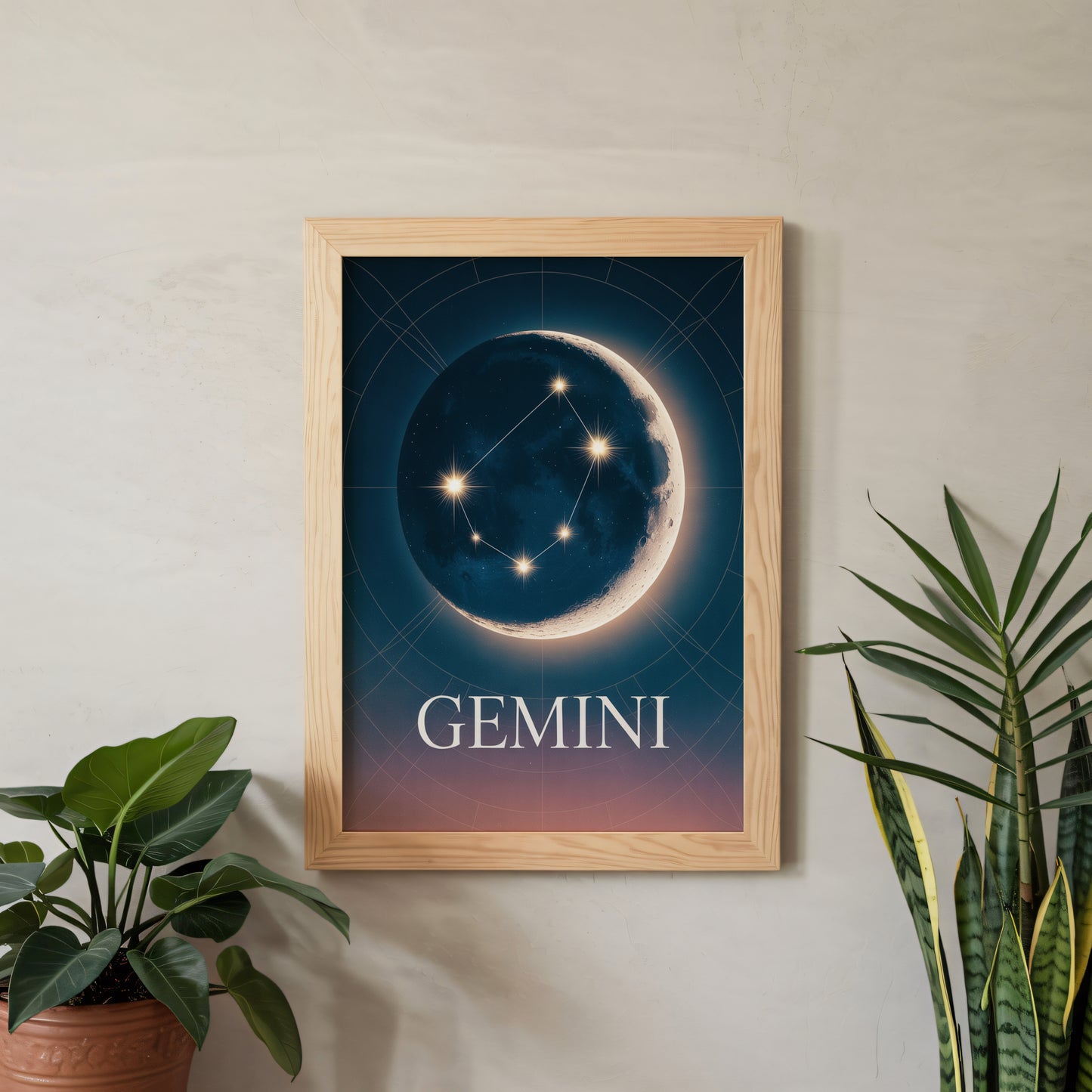 Gemini Celestial Wall Art