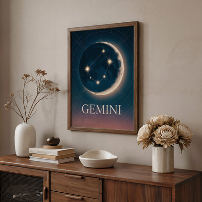 Gemini Celestial Wall Art