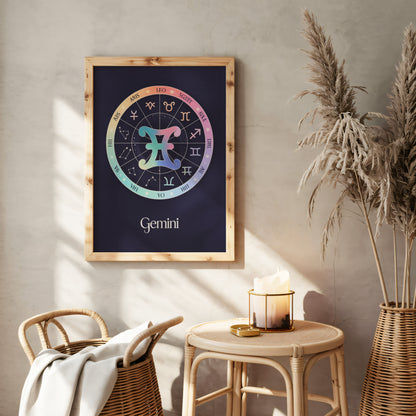 Gemini Circular Wall Art