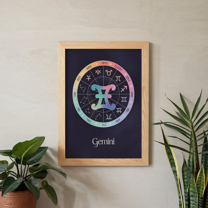 Gemini Circular Wall Art