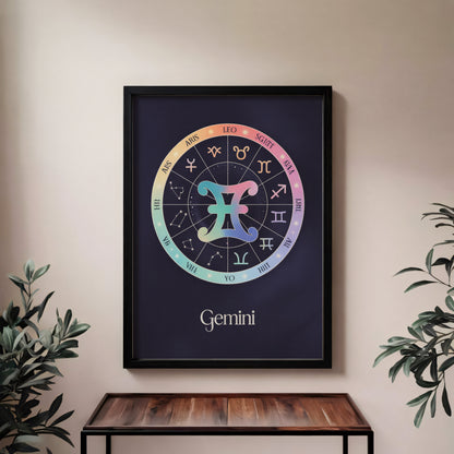 Gemini Circular Wall Art