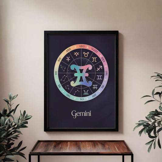 Gemini Circular Wall Art