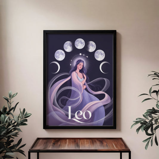 Leo Lunar Wall Art