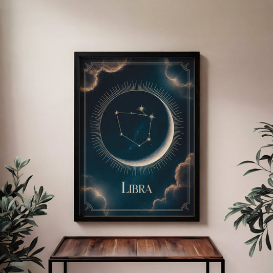 Libra Celestial Wall Art