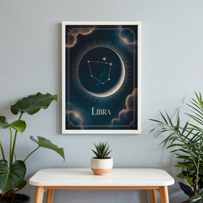Libra Celestial Wall Art