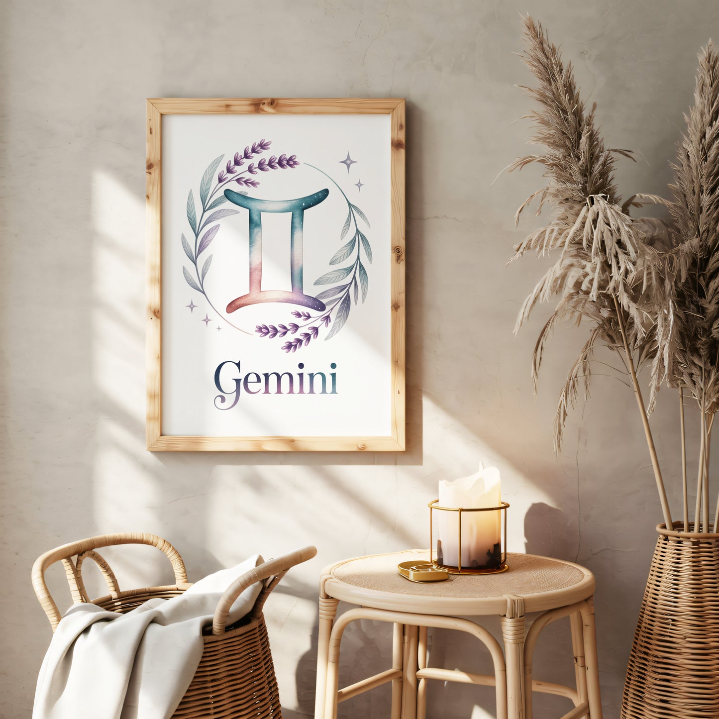 Gemini Delicate Wall Art