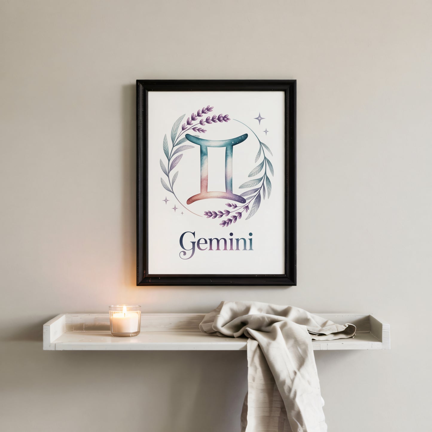 Gemini Delicate Wall Art
