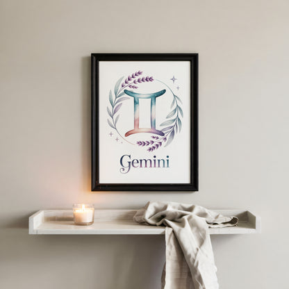 Gemini Delicate Wall Art