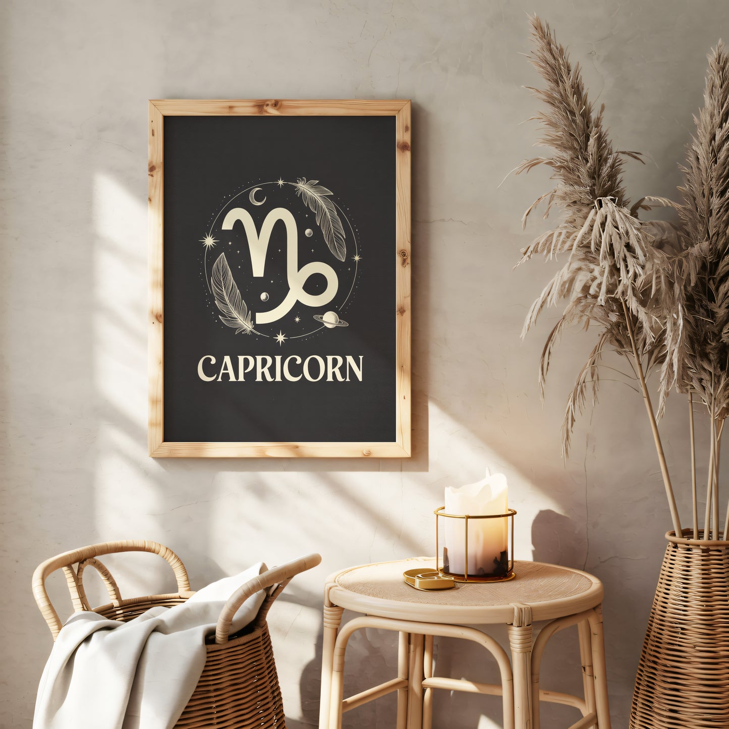 Capricorn Striking High Contrast Wall Art