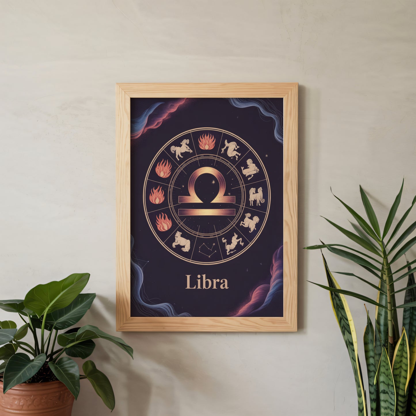 Libra Circular Wall Art
