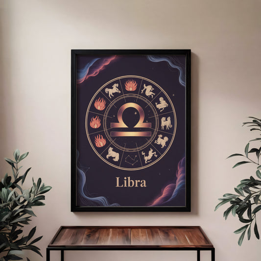 Libra Circular Wall Art