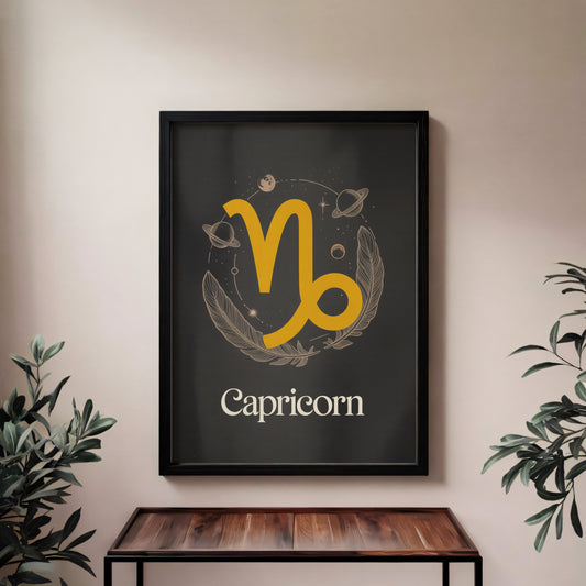 Capricorn Bold Wall Art