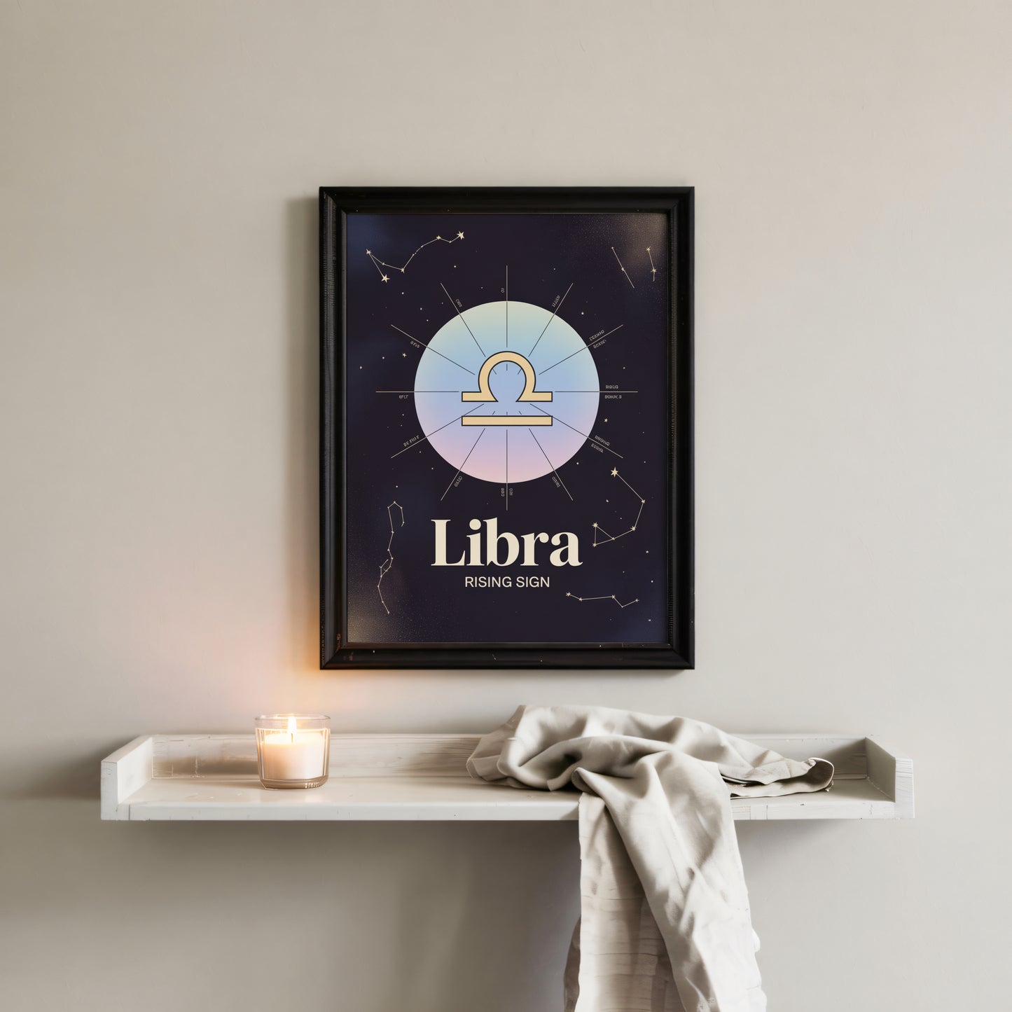 Libra Birth Wall Art