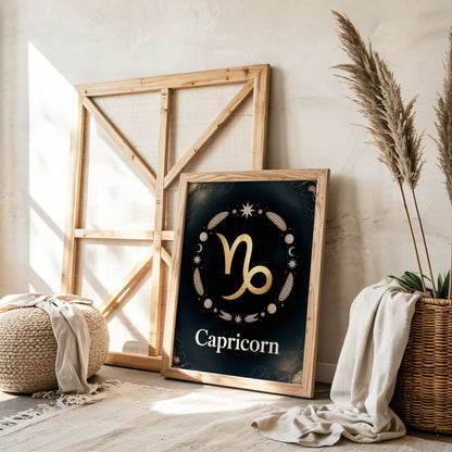 Capricorn Subtle Wall Art