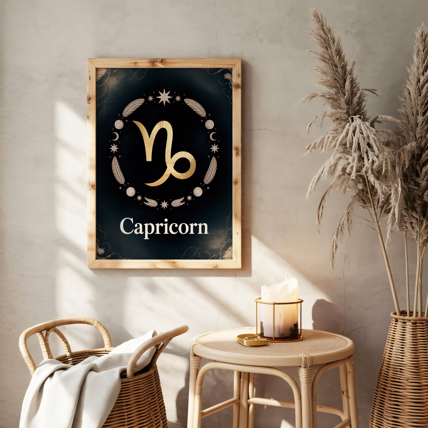 Capricorn Subtle Wall Art