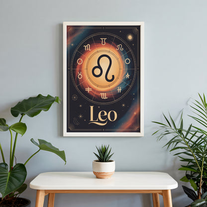 Leo Circular Wall Art