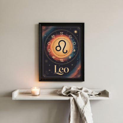 Leo Circular Wall Art