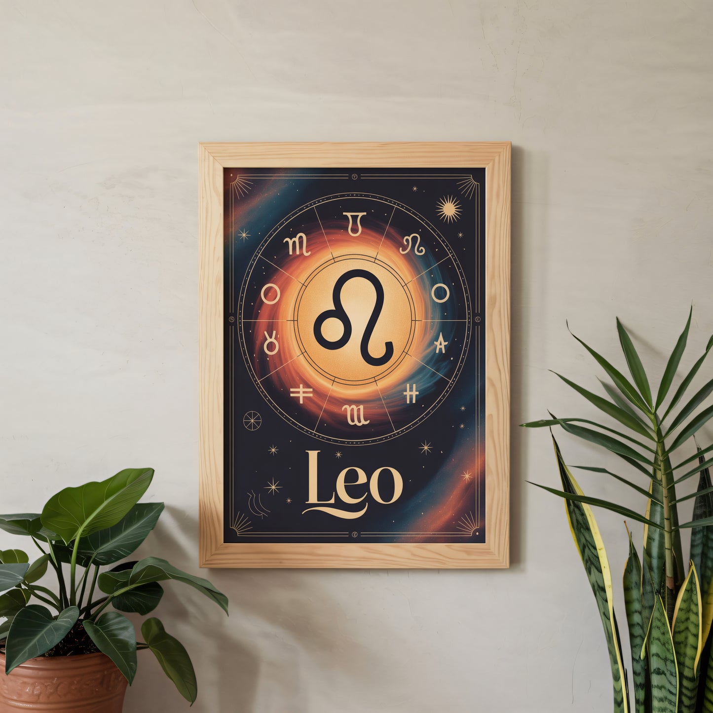 Leo Circular Wall Art