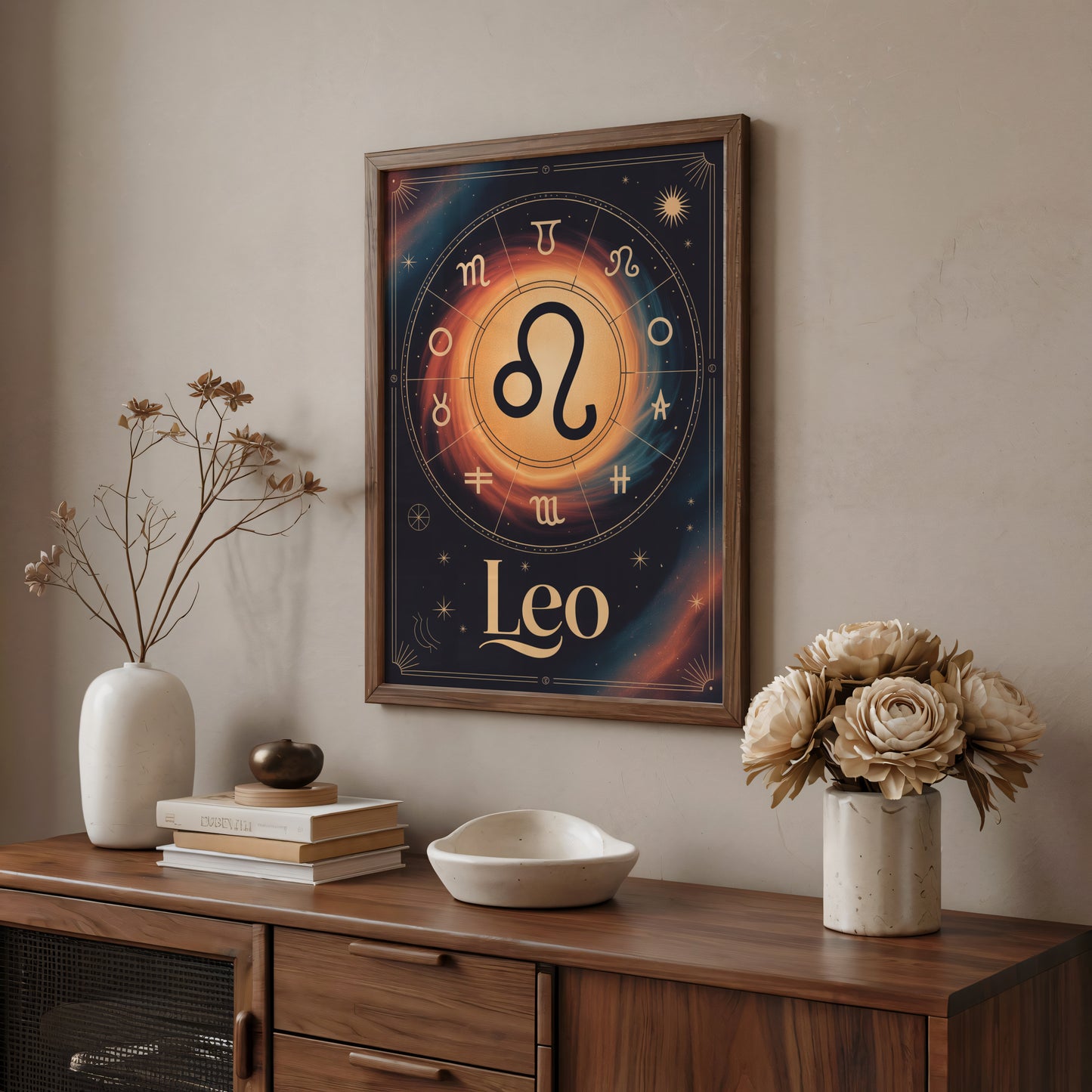 Leo Circular Wall Art