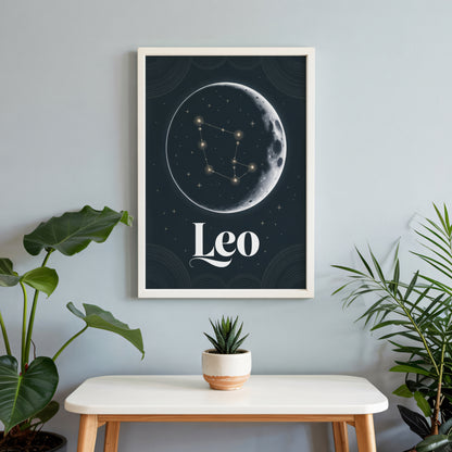 Leo Celestial Wall Art