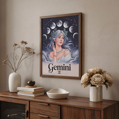 Gemini Clear Mystical Wall Art