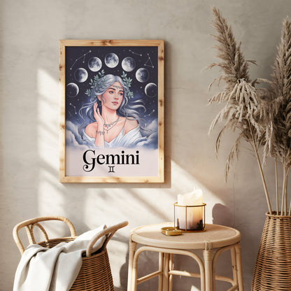 Gemini Clear Mystical Wall Art