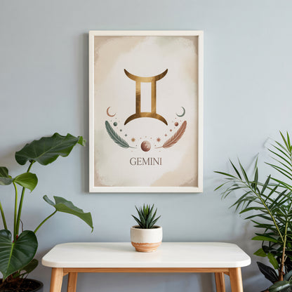 Gemini Subtle Wall Art
