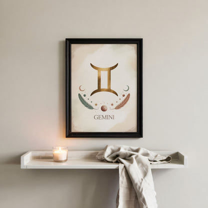 Gemini Subtle Wall Art