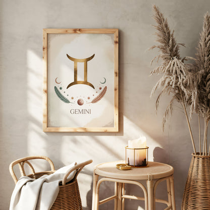 Gemini Subtle Wall Art