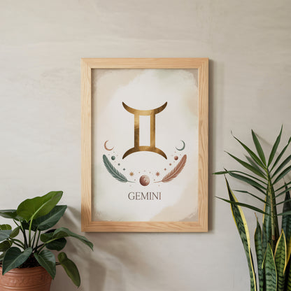 Gemini Subtle Wall Art