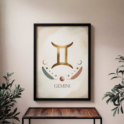 Gemini Subtle Wall Art