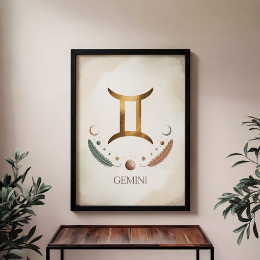 Gemini Subtle Wall Art
