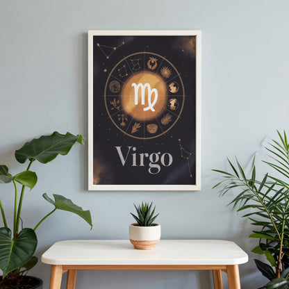 Virgo Circular Wall Art