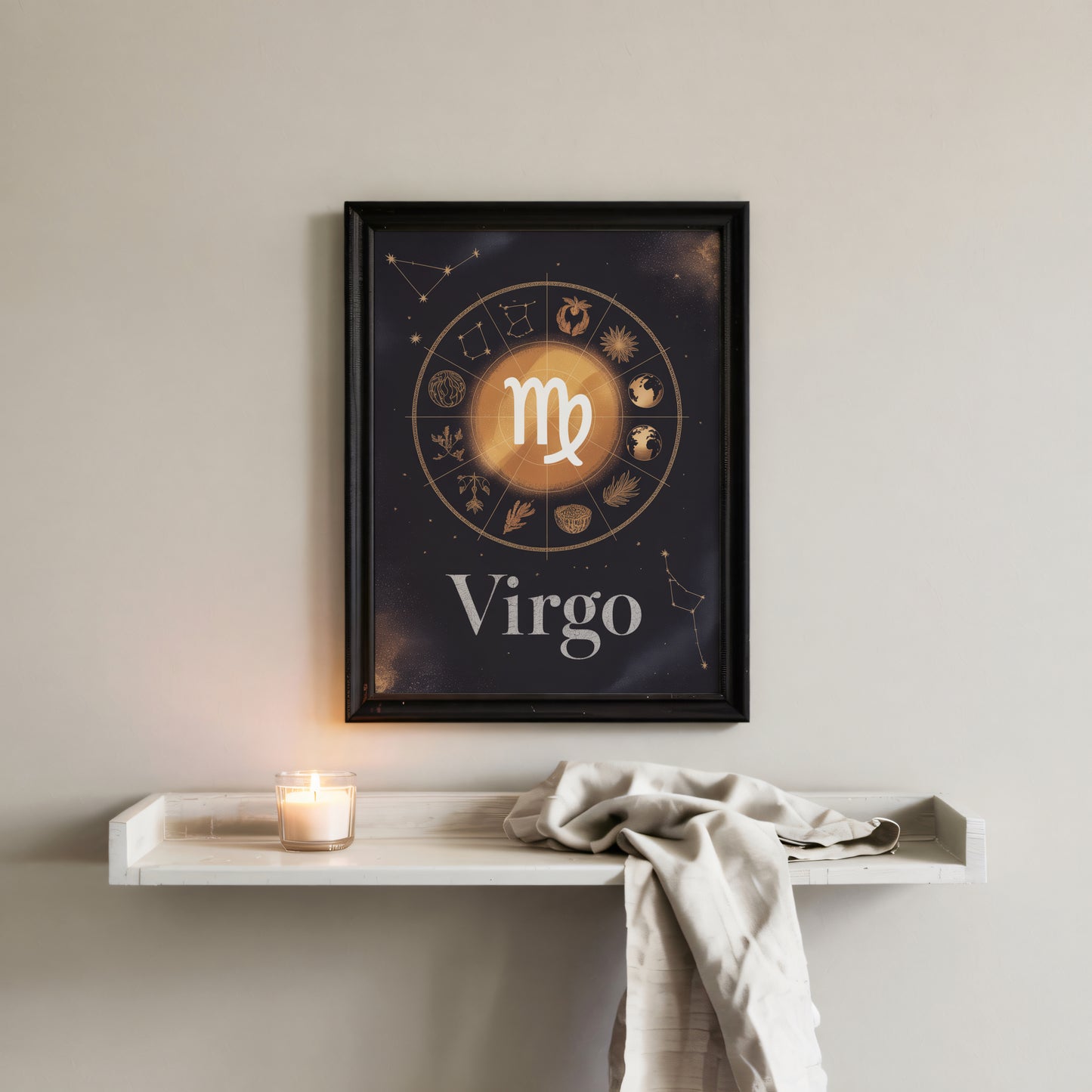 Virgo Circular Wall Art