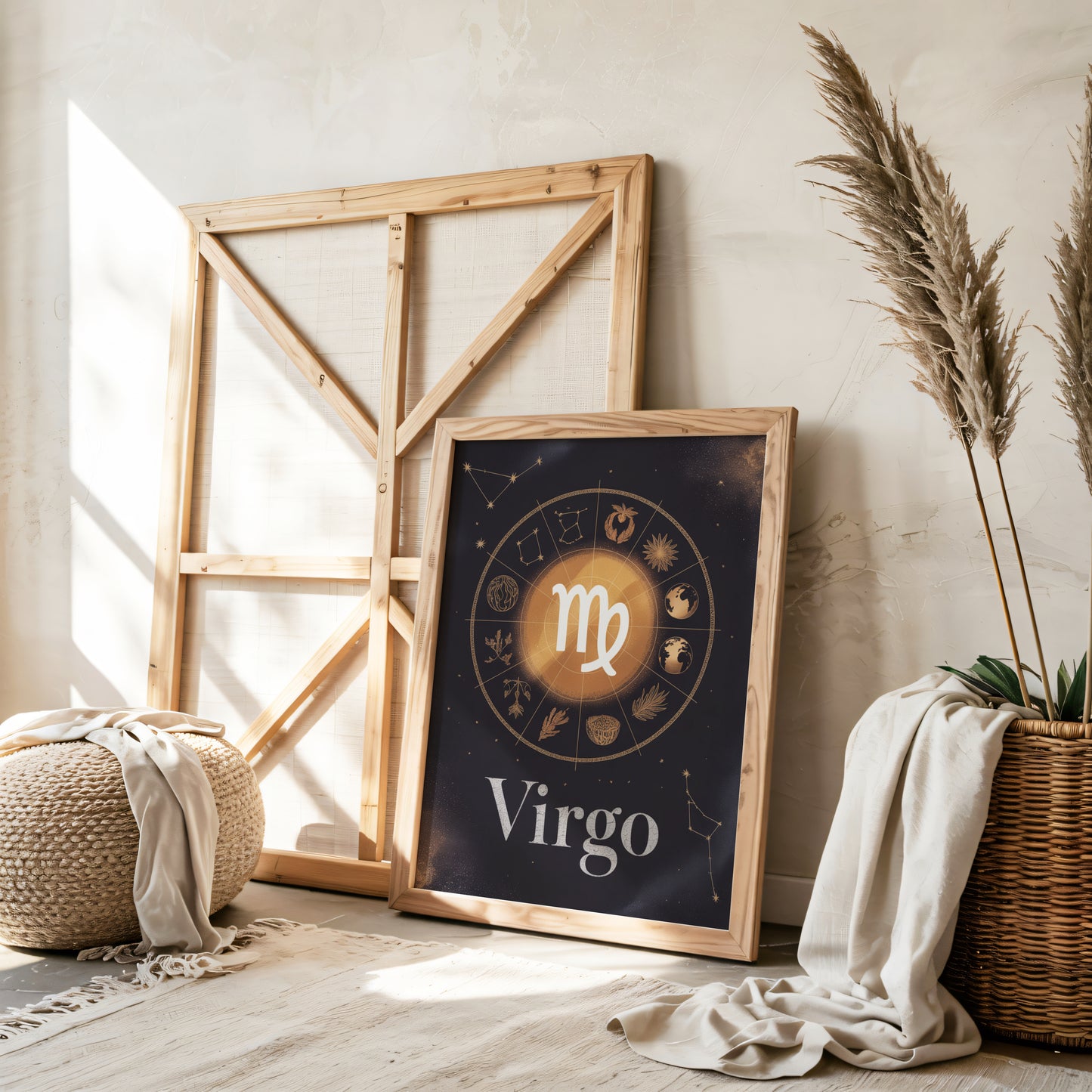 Virgo Circular Wall Art
