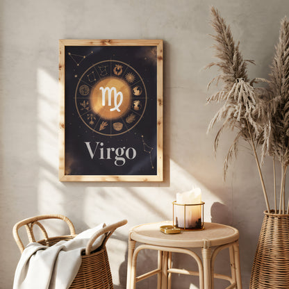 Virgo Circular Wall Art