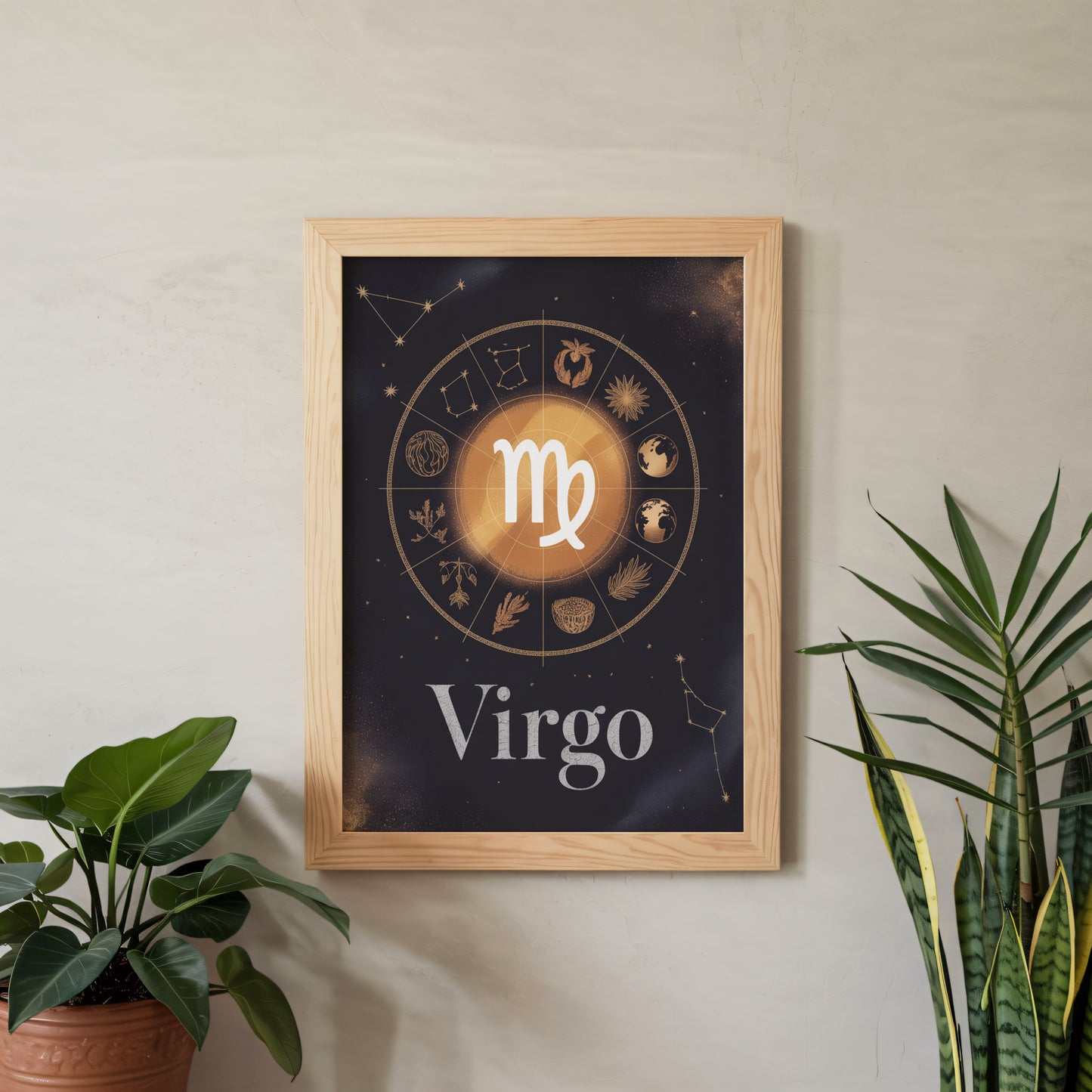 Virgo Circular Wall Art