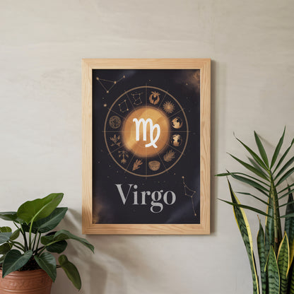Virgo Circular Wall Art
