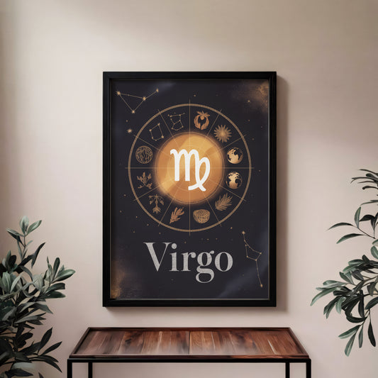 Virgo Circular Wall Art