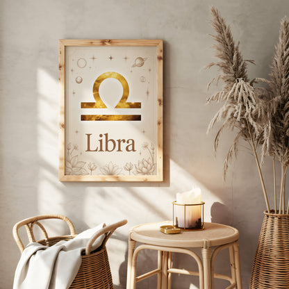 Libra High Contrast Wall Art
