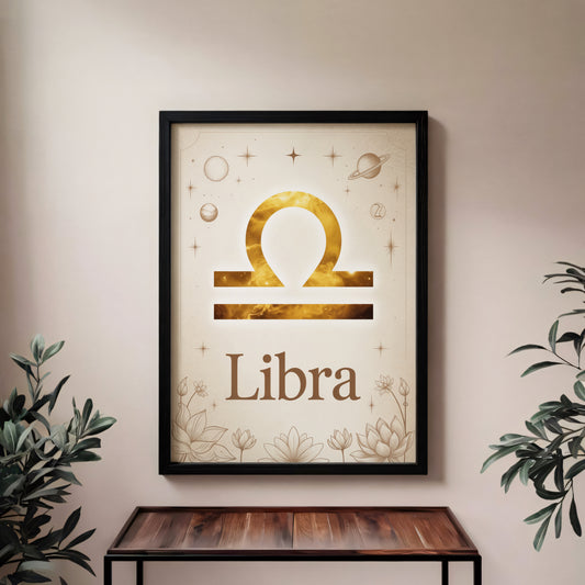Libra High Contrast Wall Art