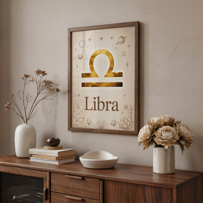 Libra High Contrast Wall Art