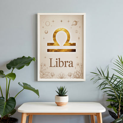 Libra High Contrast Wall Art