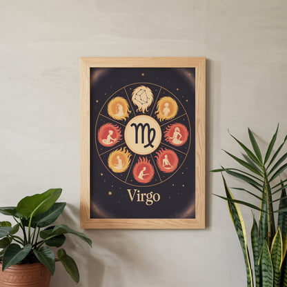 Virgo Colour Wall Art
