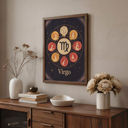 Virgo Colour Wall Art