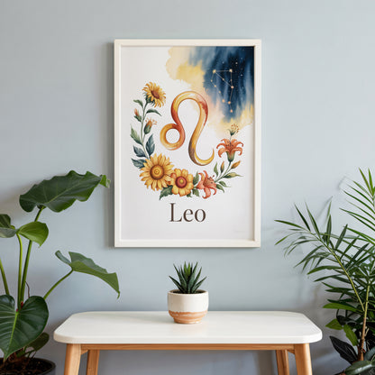 Leo Earth Wall Art